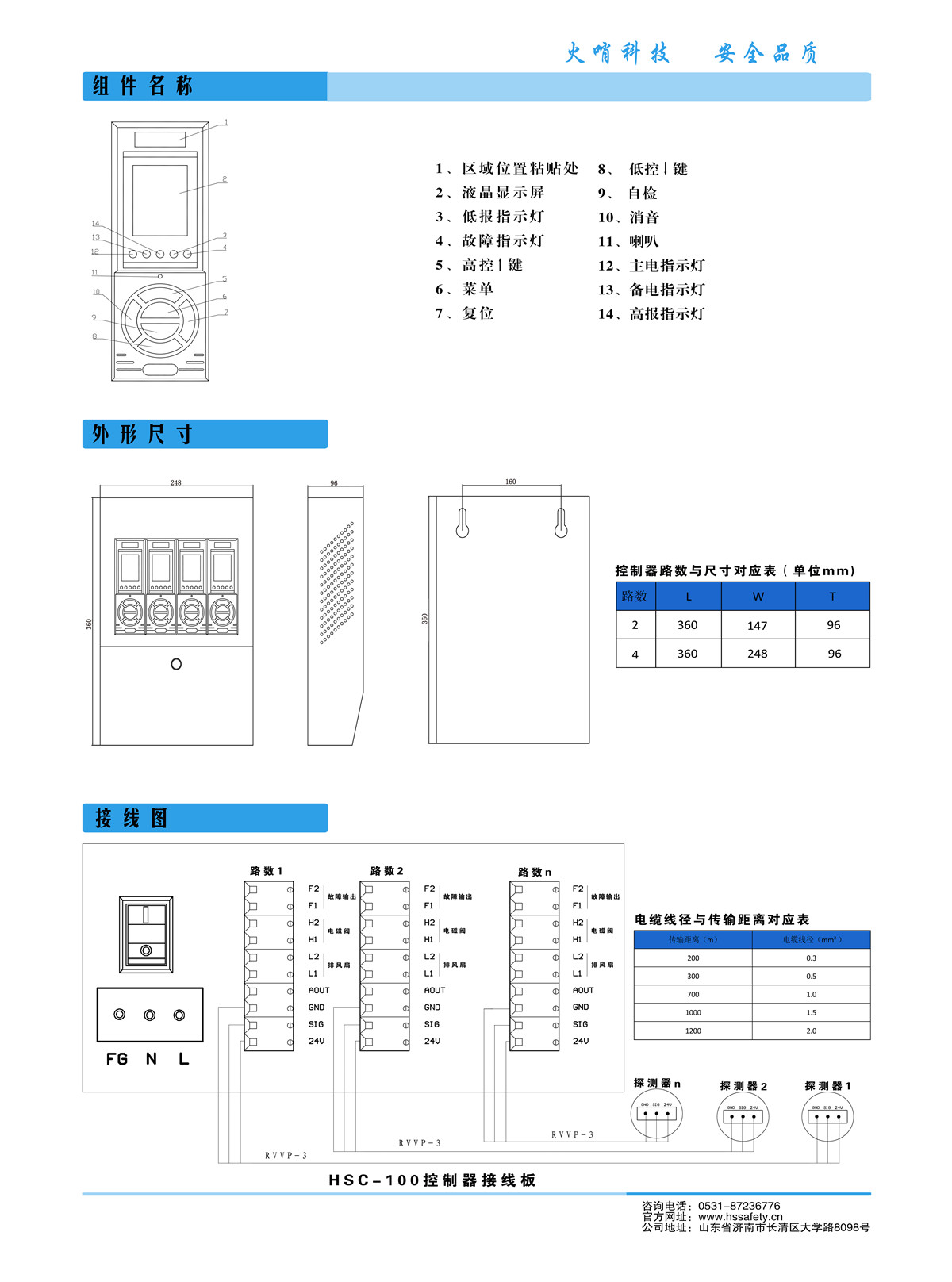 HSC-100氣體報警器